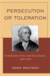 Book cover of Persecution or Toleration by Adam Wolfson