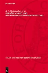 Book cover of Persönlichkeit und Rechtsbewußtseinsentwicklung by K. A. Mollnau