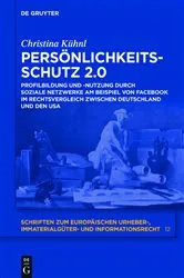 Book cover of Persönlichkeitsschutz 2.0 by Christina Kühnl
