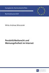 Book cover of Persoenlichkeitsrecht und Meinungsfreiheit im Internet by Unknown