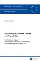Book cover of Persoenlichkeitsschutz von Kindern und Jugendlichen by Unknown