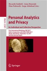 Book cover of Personal Analytics and Privacy. An Individual and Collective Perspective by Riccardo Guidotti