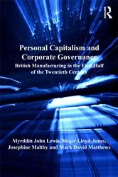 Book cover of Personal Capitalism and Corporate Governance by Myrddin John Lewis