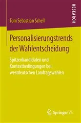 Book cover of Personalisierungstrends der Wahlentscheidung by Toni Sebastian Schell
