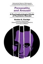 Book cover of Personality and Arousal by Gordon S. Claridge