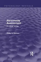 Book cover of Personality Assessment (Psychology Revivals) by Philip E. Vernon