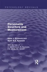 Book cover of Personality Structure and Measurement (Psychology Revivals) by Hans J. Eysenck