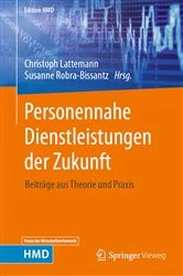 Book cover of Personennahe Dienstleistungen der Zukunft by Christoph Lattemann