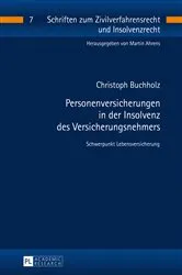 Book cover of Personenversicherungen in der Insolvenz des Versicherungsnehmers by Martin Ahrens