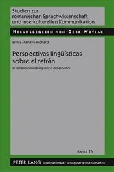 Book cover of Perspectivas lingueísticas sobre el refrán by Gerd Wotjak