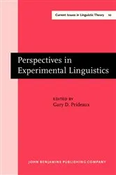 Book cover of Perspectives in Experimental Linguistics by Gary D. Prideaux