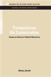 Book cover of Perspectives On Conservation by Unknown