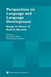 Book cover of Perspectives on Language and Language Development by Dorit Diskin Ravid