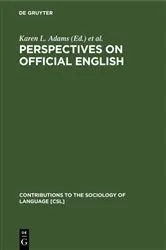 Book cover of Perspectives on Official English by Unknown