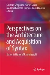 Book cover of Perspectives on the Architecture and Acquisition of Syntax by Gautam Sengupta