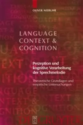 Book cover of Perzeption und kognitive Verarbeitung der Sprechmelodie by Oliver Niebuhr