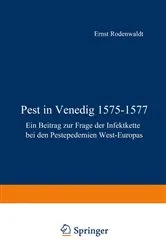 Book cover of Pest in Venedig 1575–1577 by E. Rodenwaldt