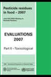 Book cover of Pesticide Residues in Food 2007 by Unknown