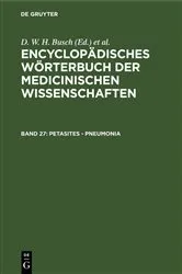 Book cover of Petasites - Pneumonia by D. W. H. Busch
