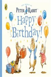 Book cover of Peter Rabbit Tales – Happy Birthday by Beatrix Potter