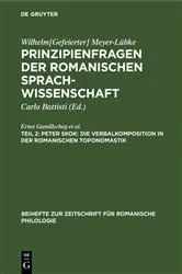 Book cover of Peter Skok: Die Verbalkomposition in der romanischen Toponomastik by Unknown