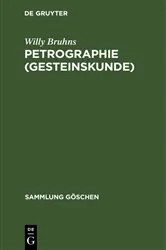 Book cover of Petrographie (Gesteinskunde) (7th ed.) by Willy Bruhns
