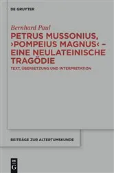 Book cover of Petrus Mussonius, 