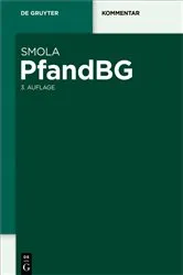 Book cover of PfandBG (3rd ed.) by Rainer Smola