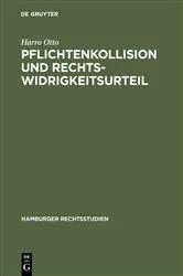 Book cover of Pflichtenkollision und Rechtswidrigkeitsurteil by Unknown