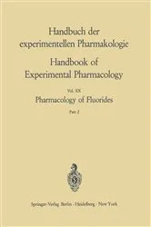 Book cover of Pharmacology of Fluorides by Frank A. Smith