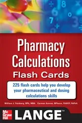 Book cover of Pharmacy Calculations Flash Cards by William Feinberg