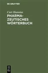 Book cover of Pharmazeutisches Wörterbuch (2nd ed.) by Curt Hunnius