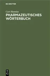 Book cover of Pharmazeutisches Wörterbuch (4th ed.) by Curt Hunnius