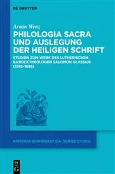 Book cover of Philologia Sacra und Auslegung der Heiligen Schrift by Armin Wenz