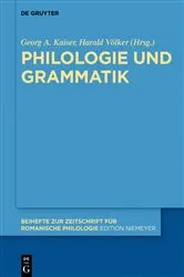 Book cover of Philologie und Grammatik by Georg A. Kaiser