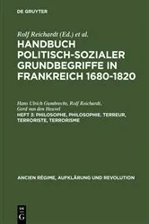 Book cover of Philosophe, Philosophie. Terreur, Terroriste, Terrorisme by Hans Ulrich Gumbrecht