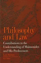 Book cover of Philosophy and Law by Leo Strauss