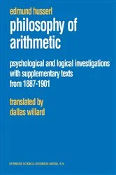 Book cover of Philosophy of Arithmetic by Edmund Husserl