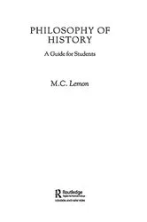 Book cover of Philosophy of History by M.C. Lemon