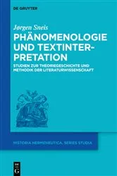 Book cover of Phänomenologie und Textinterpretation by Jørgen Sneis