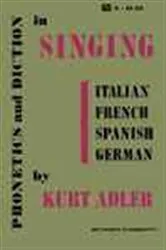 Book cover of Phonetics and Diction in Singing by Kurt Adler
