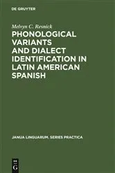 Book cover of Phonological Variants and Dialect Identification in Latin American Spanish by Unknown
