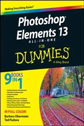 Book cover of Photoshop Elements 13 All-in-One For Dummies by Barbara Obermeier