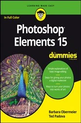Book cover of Photoshop Elements 15 For Dummies by Barbara Obermeier