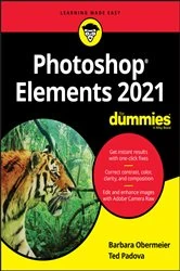 Book cover of Photoshop Elements 2021 For Dummies by Barbara Obermeier