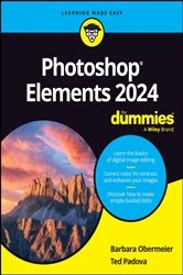 Book cover of Photoshop Elements 2024 For Dummies by Barbara Obermeier