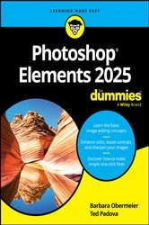 Book cover of Photoshop Elements 2025 For Dummies by Barbara Obermeier