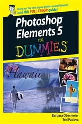 Book cover of Photoshop Elements 5 For Dummies by Barbara Obermeier