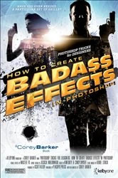 Book cover of Photoshop Tricks for Designers by Corey Barker