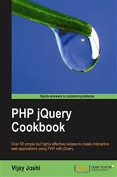 Book cover of PHP jQuery Cookbook by Vijay Joshi